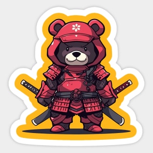 samurai bear Sticker